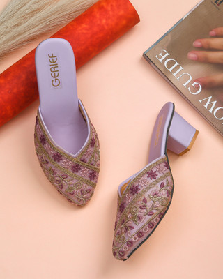 Gerief Women Heels(Purple , 8)