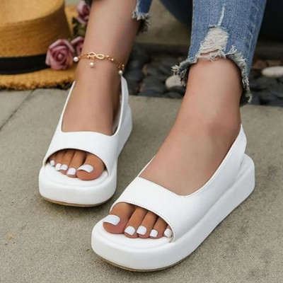 Mahroj Women Heels(White , 6)