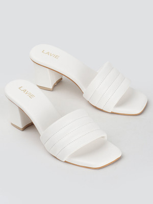 LAVIE Women Heels(White , 8)