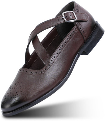 monkstory Men Casual(Brown , 8)