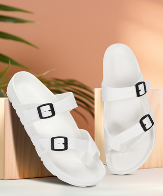 Paragon EVK3408G Flip Flops For Men | Easy Washable | Lightweight Slipper | Comfortable Men Sandals(White , 7)