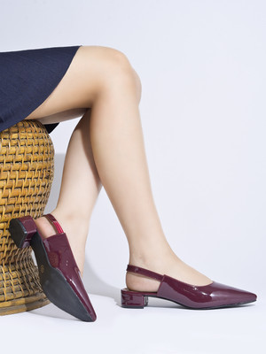 SHOETOPIA Women Heels(Maroon , 5)