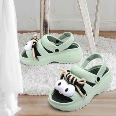 GOKIK Women Clogs(Green , 4)