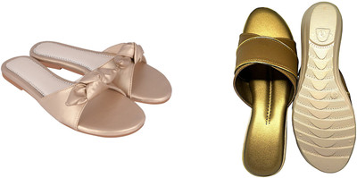 PMS Women Wedges(Beige, Brown , 6)