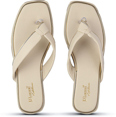 DLORZERI Women Flats(Beige , 7)