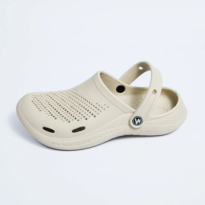 WAALK Men Clogs(Beige , 8)