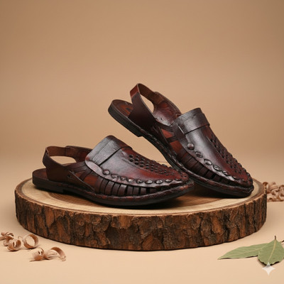 Countless Steps Men Sandals(Brown , 11)