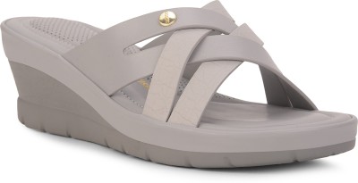 Bata Women Flats(Grey , 4)