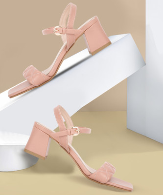 Bata Women Heels(Pink , 4)