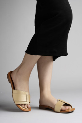 Dressberry Women Flats(Gold , 4)