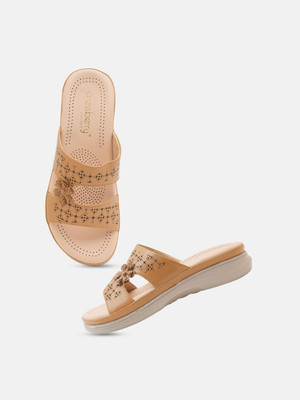 Dressberry Women Flats(Beige , 4)