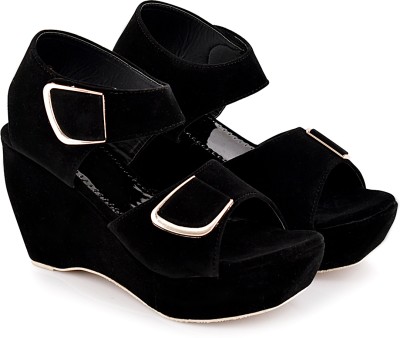 Rinza Women Wedges(Black , 7)