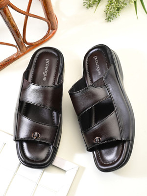PROVOGUE Men Sandals(Brown , 11)