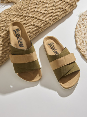 Roadster Men Sandals(Olive , 8)