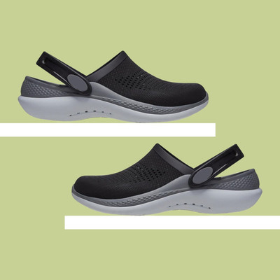 Souk CLASSIC CLOGS Men Clogs(Black, Grey , 9)