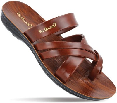 WALKAROO Men Sandals(Brown , 11)