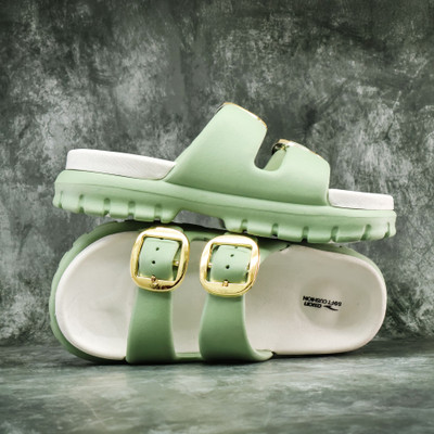 asian Women Flats(Green , 7)