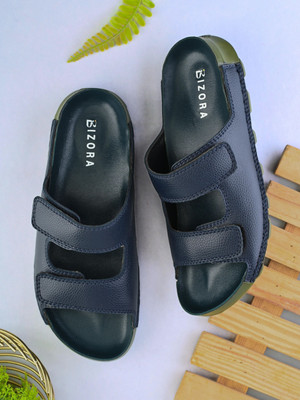 BIZORA Men Sandals(Blue , 7)
