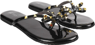 METRO Women Flats(Black , 4)