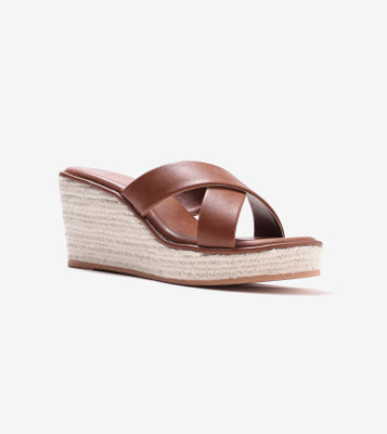 Pair-Ie Tales Women Wedges(Brown , 8)