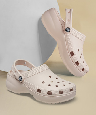 CROCS Classic Platform Women Clogs(Pink , 8 UK/India)