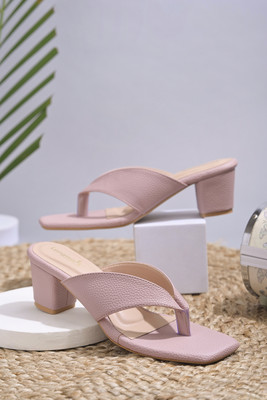 Dressberry Women Heels(Pink , 7)