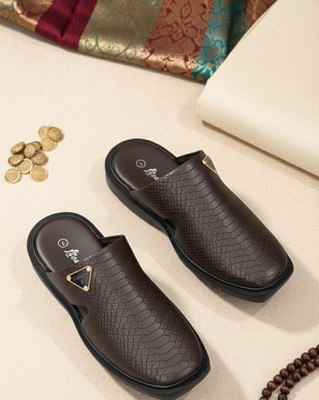 Real Bliss Men Sandals(Brown , 8)