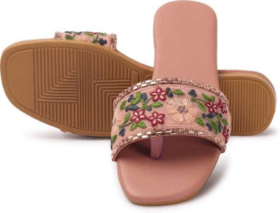 XiZUii Women Flats(Pink , 8)