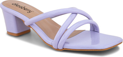 Dressberry Women Heels(Purple , 8)