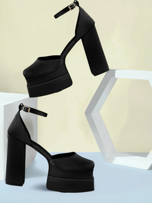 KILLER Women Heels(Black , 6)