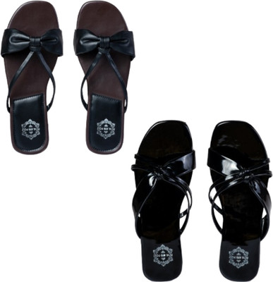 Petal And Pout Women Flats(Black , 5)