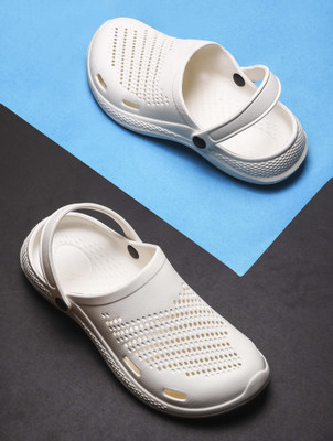 BERSACHE Men Wedges(White , 10)