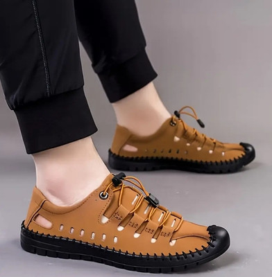 ANIKE Men Sandals(Brown , 6)