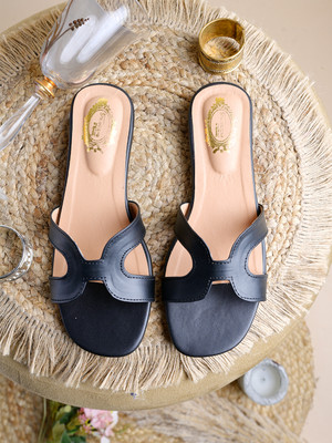 SHOETOPIA Girls Slip-on Flats(Black , 11Y)