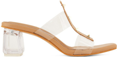 Dressberry Women Heels(Tan , 6)