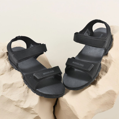WOODLAND Men Sports Sandals(Black , 6)
