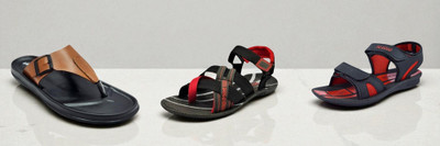 Classica Men Sandals(Tan, Black, Red, Black, Red , 6)