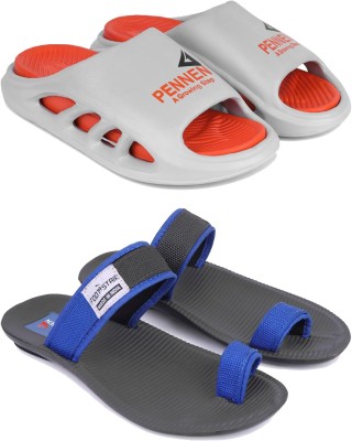 DRACKFOOT Men Slides(Blue , 8)