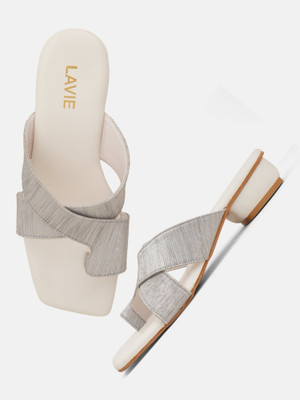 LAVIE Women Heels(Silver , 7)