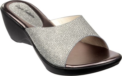 Stepee Women Wedges(Grey , 4)