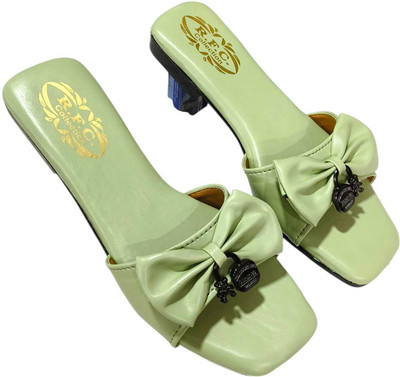R F C Women Flats(Green , 7)