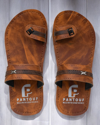 easytag Men Sandals(Tan , 9)