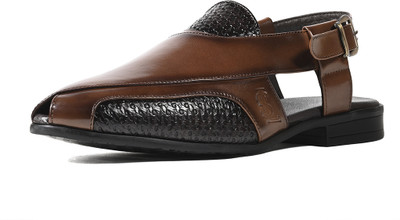 LOUIS STITCH Men Sandals(Tan , 6)