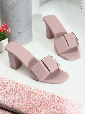 Dressberry Women Heels(Pink , 9)