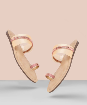 Inc.5 Women Flats(Pink , 7)