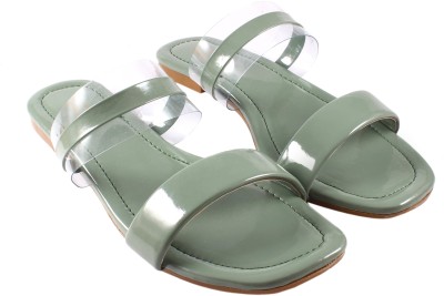 UrbanTrendy Girls Slip-on Flats(Green , 10_11)