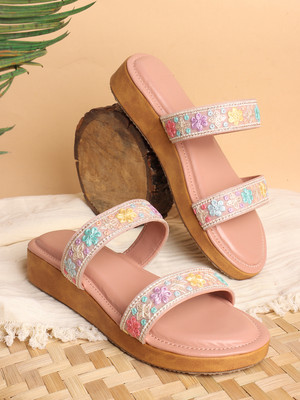Myshtezia Women Flats(Pink , 9)