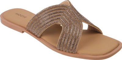 MOCHI Women Flats(Gold , 6)