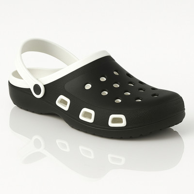 Blue Horse Men Clogs(Black , 6)