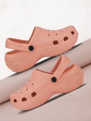 BERSACHE Women Clogs(Orange , 6)